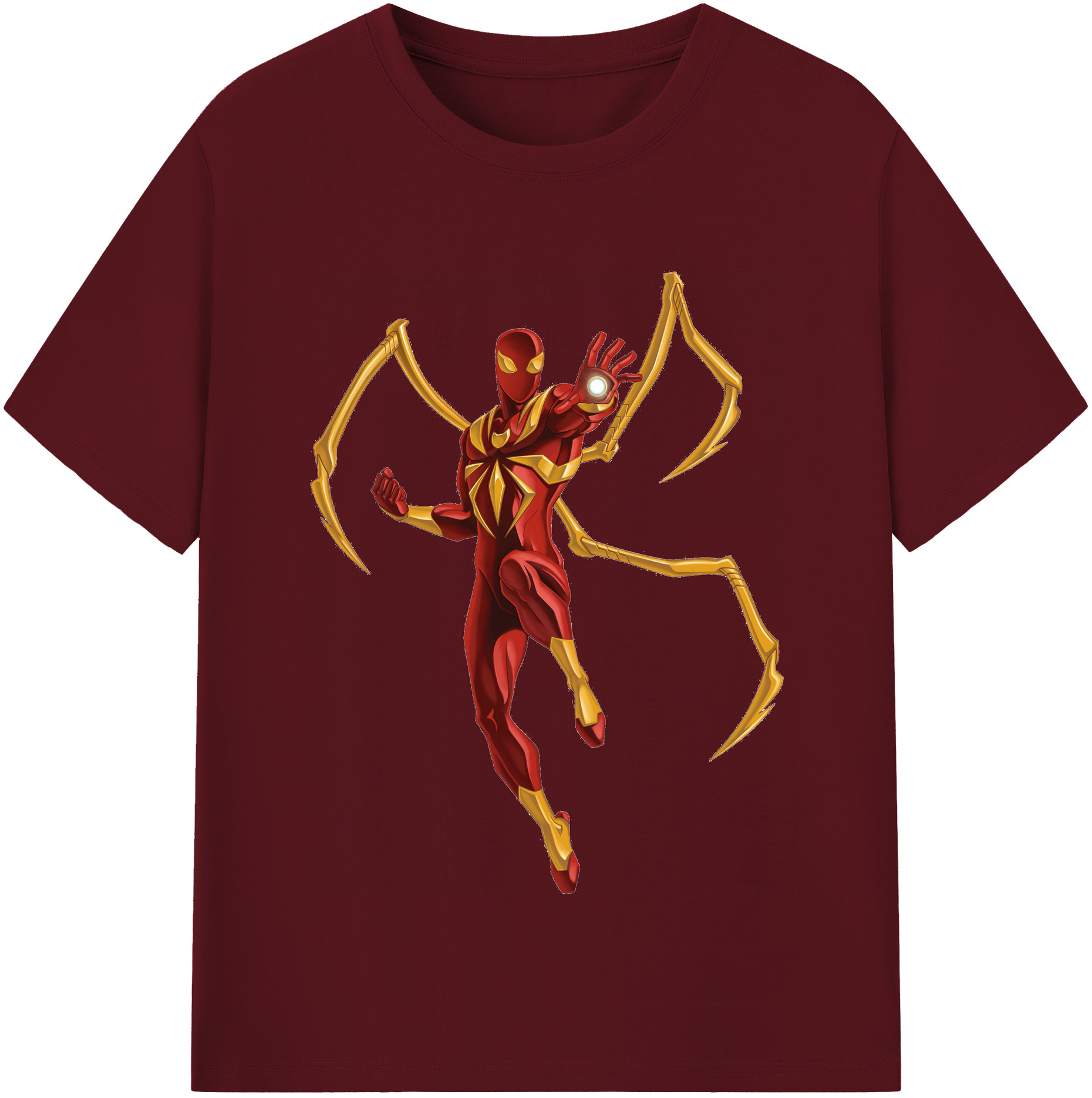 （画像用） Spider Man スパイダーマン 綿100％半袖Tシャツ（フロントプリント）